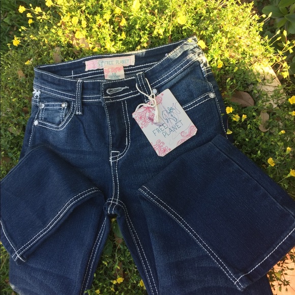 Free Planet Girl’s size 10 jeans - Picture 3 of 4